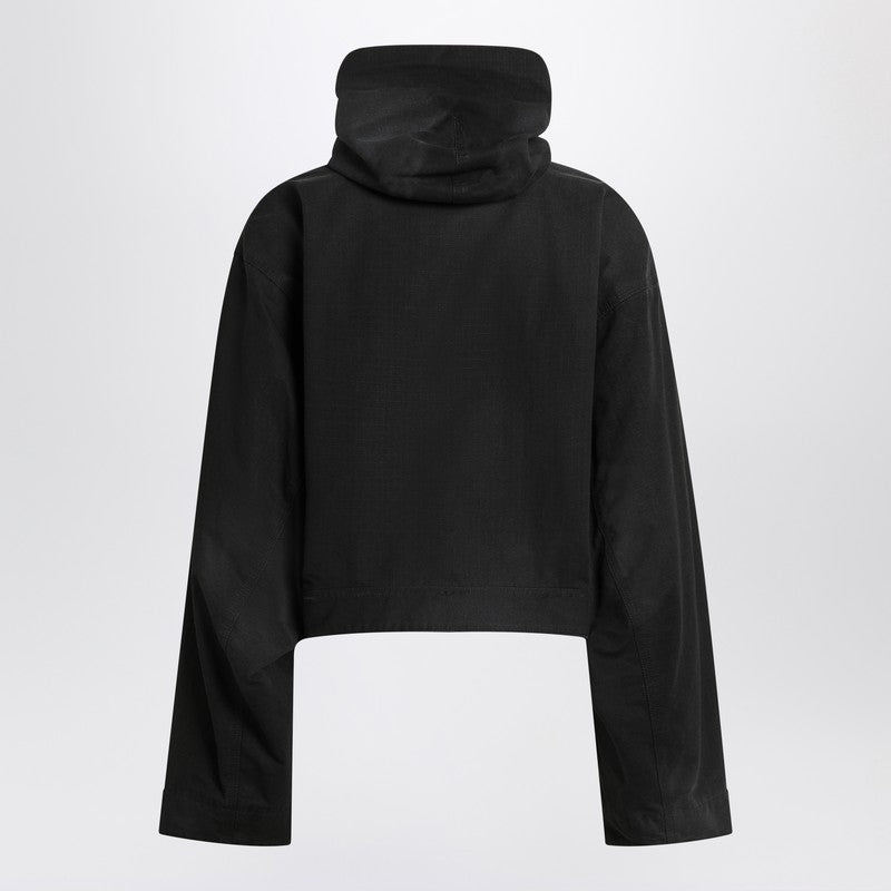 Balenciaga Cropped jacket with hood