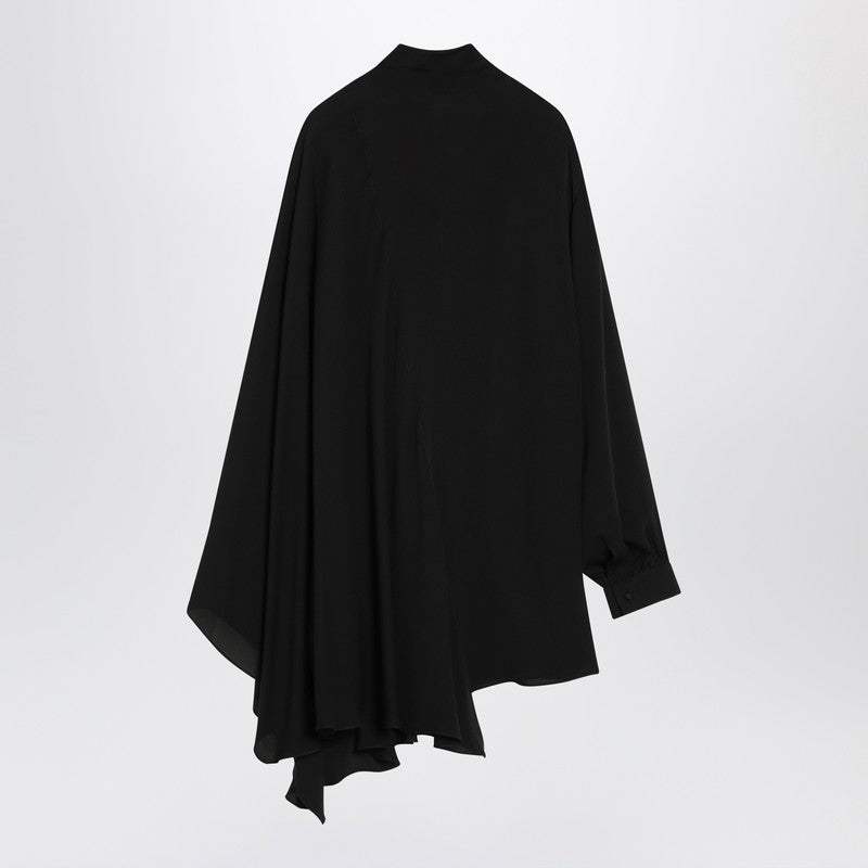Balenciaga Asymmetric silk blouse with scarf