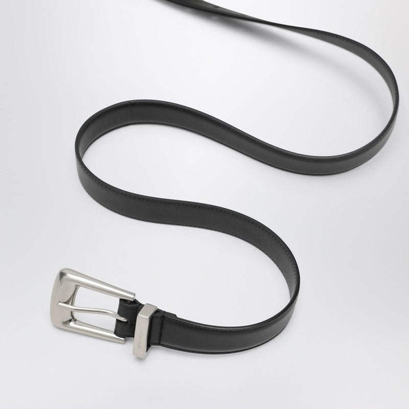 Saint Laurent Smooth leather Folk belt