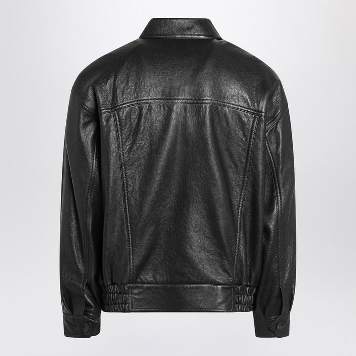 Saint Laurent balloon leather bomber jacket