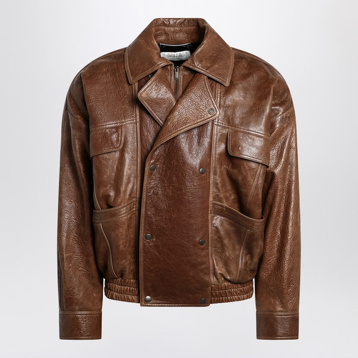 Saint Laurent leather bomber