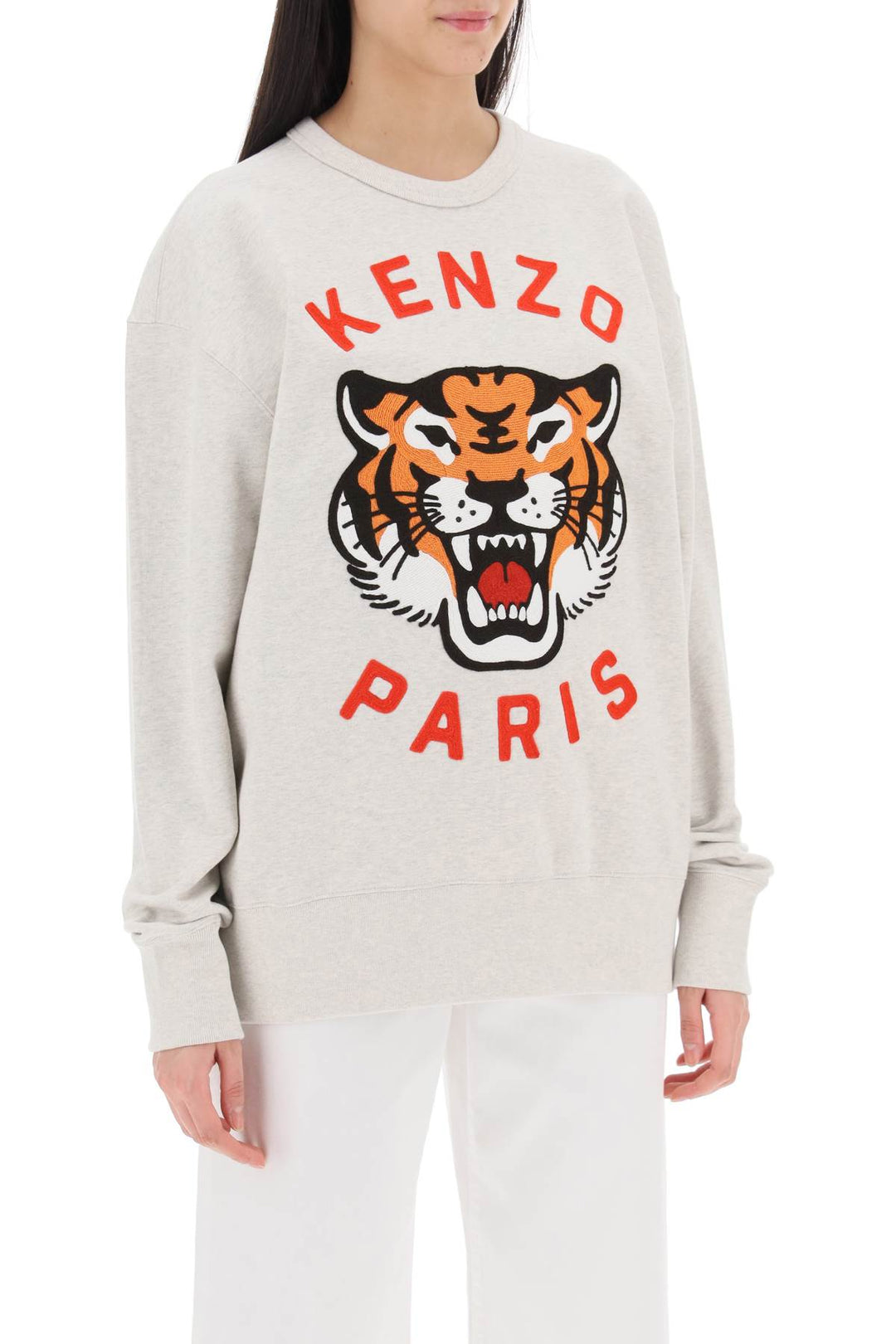 Kenzo 'Lucky Tiger' Oversized Sweatshirt   Grey