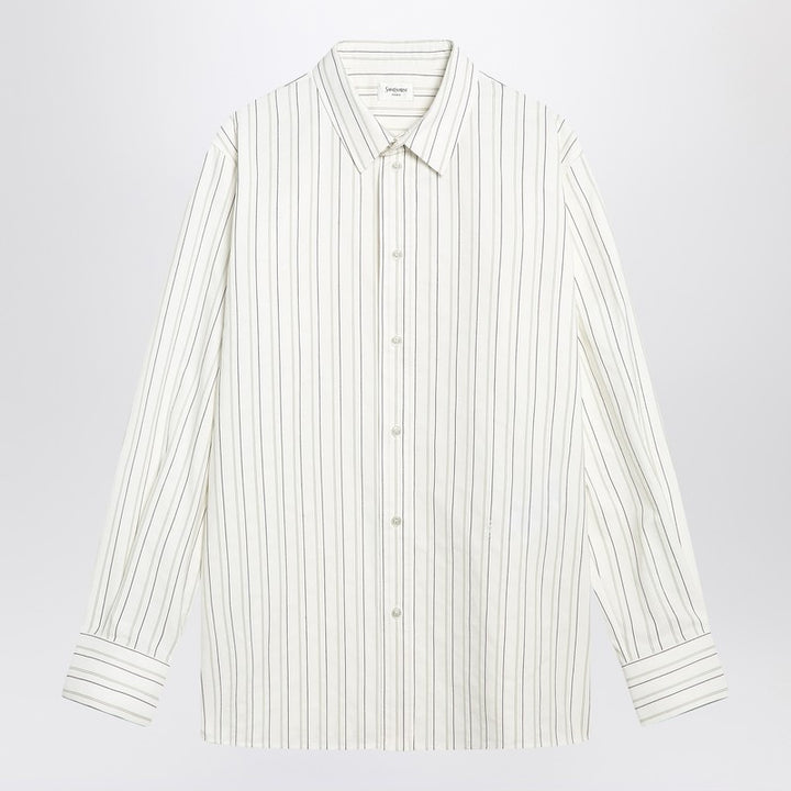 Saint Laurent striped Cassandre shirt