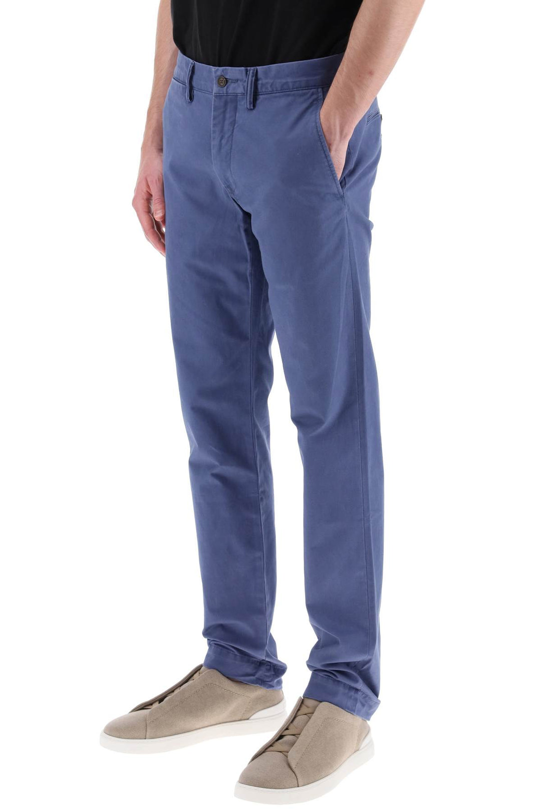 Polo Ralph Lauren Chino Pants In Cotton   Light Blue