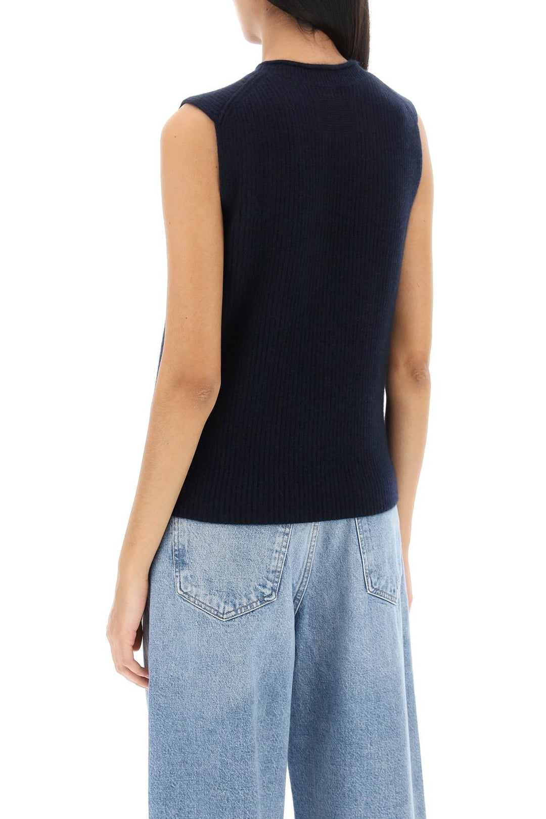 Guest In Residence Layer Up Cashmere Vest   Blu