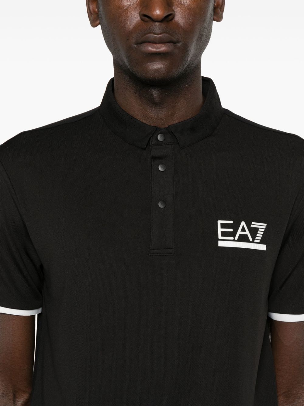 Ea7 T Shirts And Polos Black