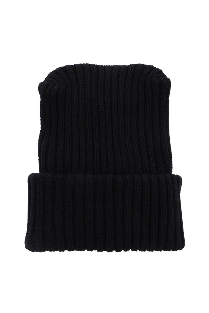 Moncler X Roc Nation By Jay Z Tricot Beanie Hat   Black