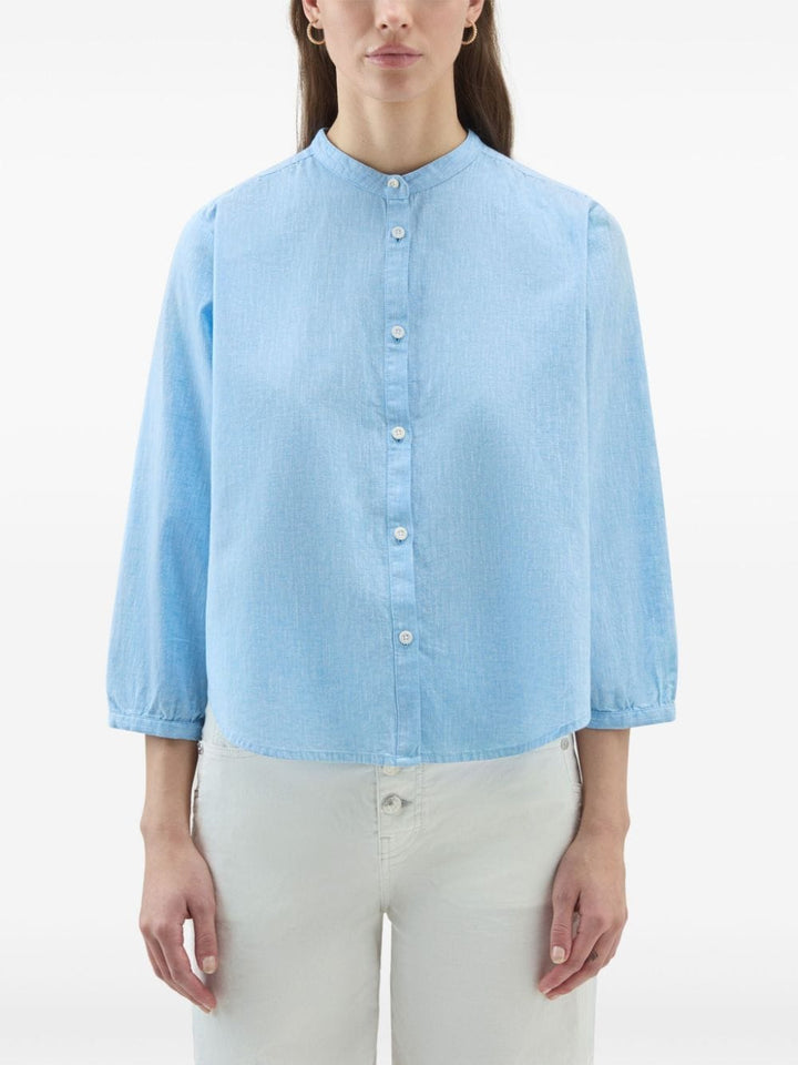 Woolrich Shirts Clear Blue