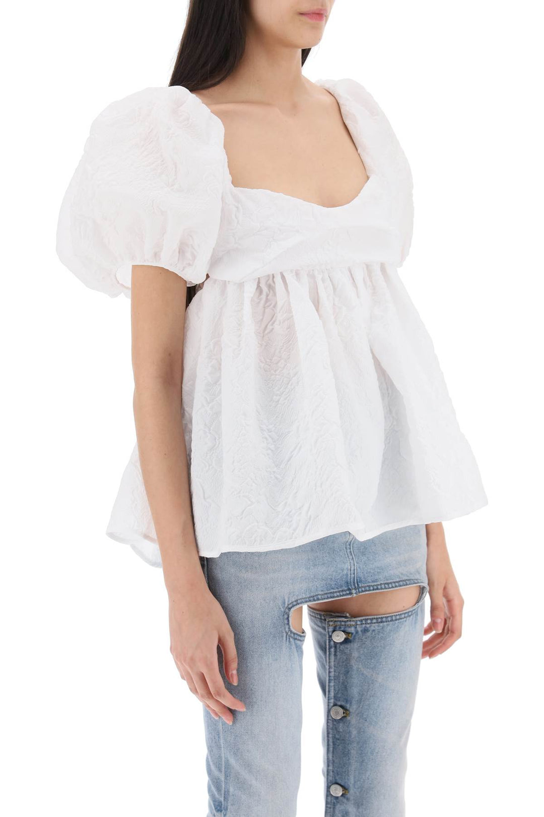 Cecilie Bahnsen 'Sari' Top   Bianco