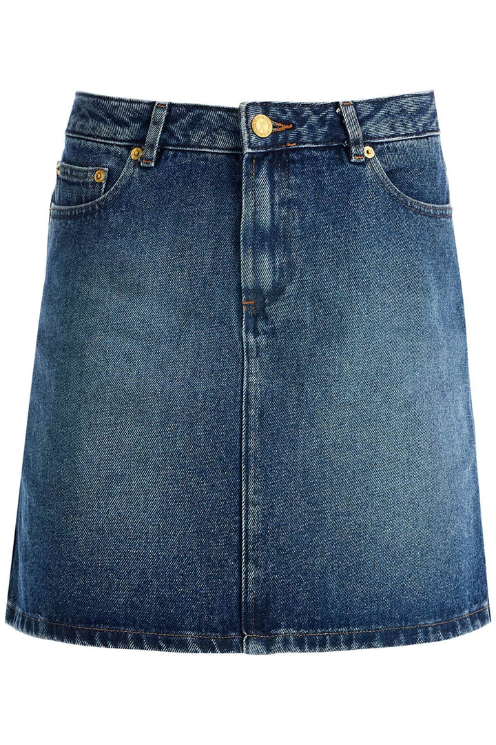 A.P.C. Denim Mini Skirt   Blue