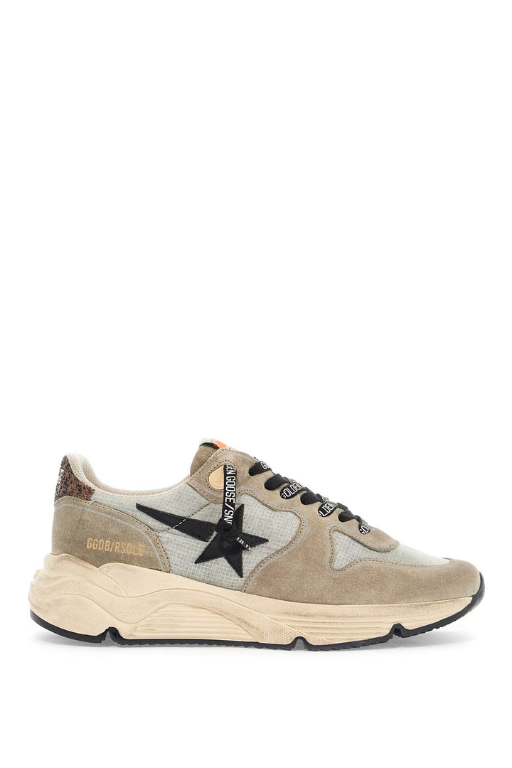 Golden Goose Nylon And Suede Running Sneakers With Durable Sole   Grey