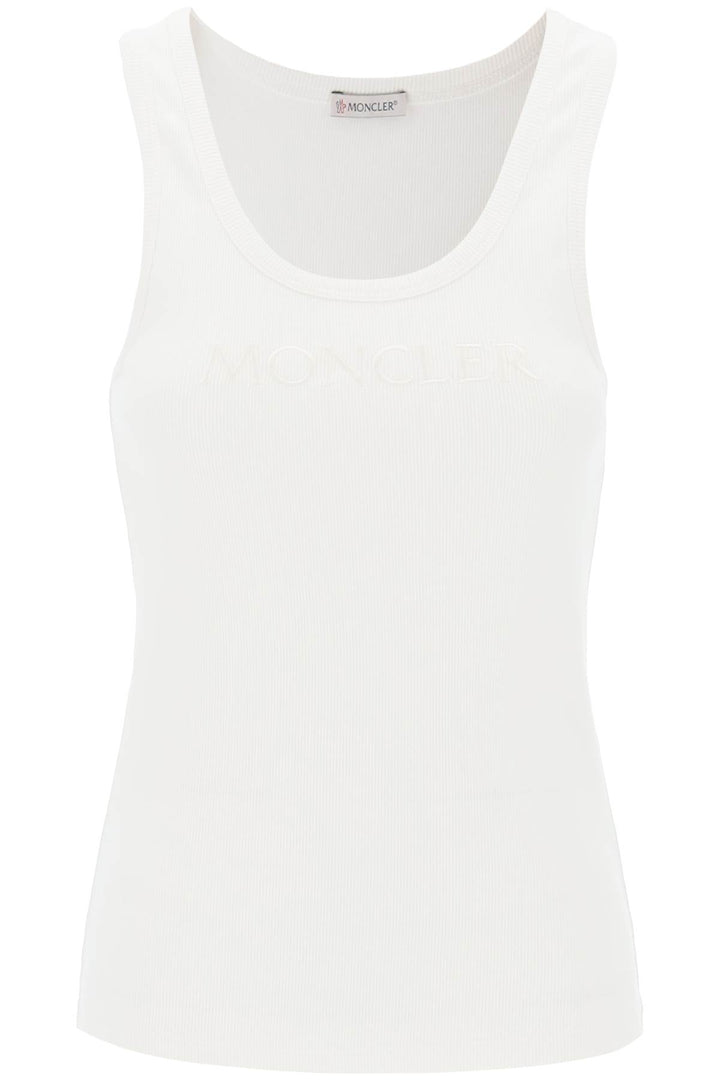 Moncler sleeveless ribbed jersey top