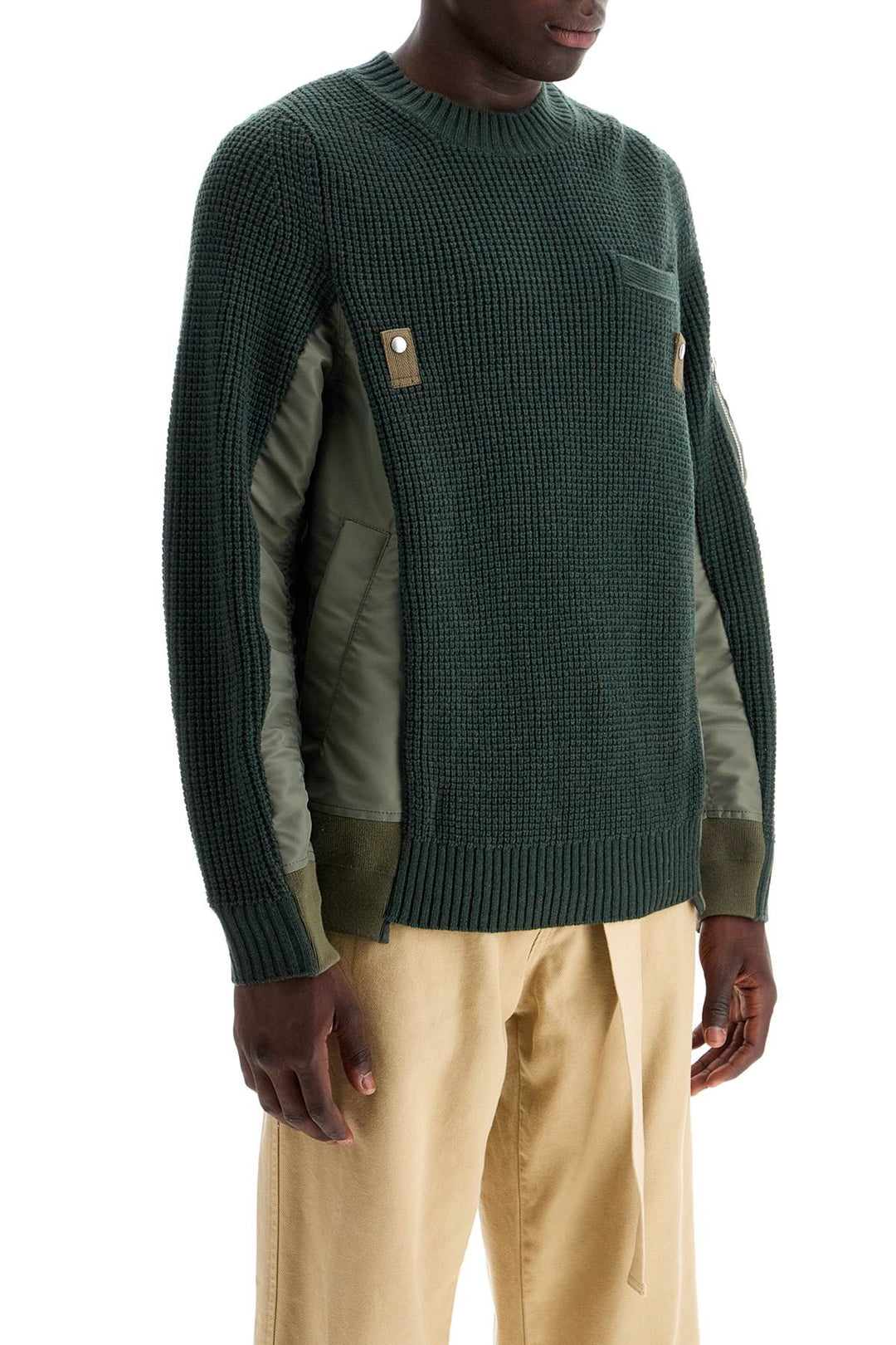 Sacai Layered Effect Pullover   Blue