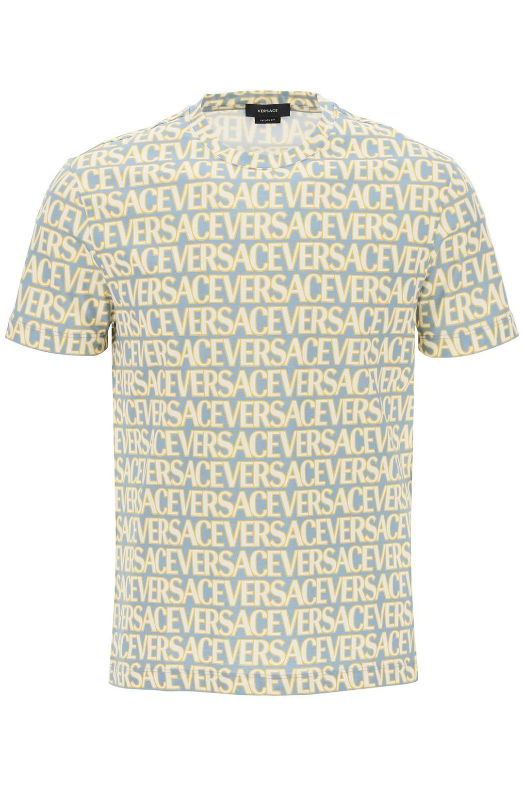 Versace Allover T Shirt   Celeste