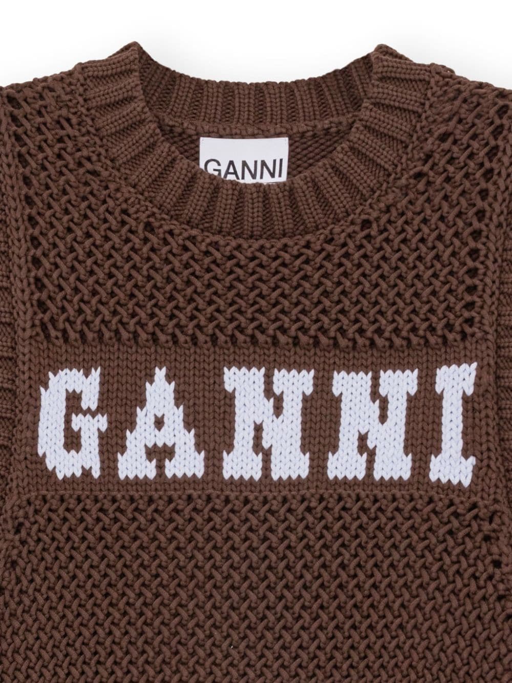 Ganni Sweaters Brown