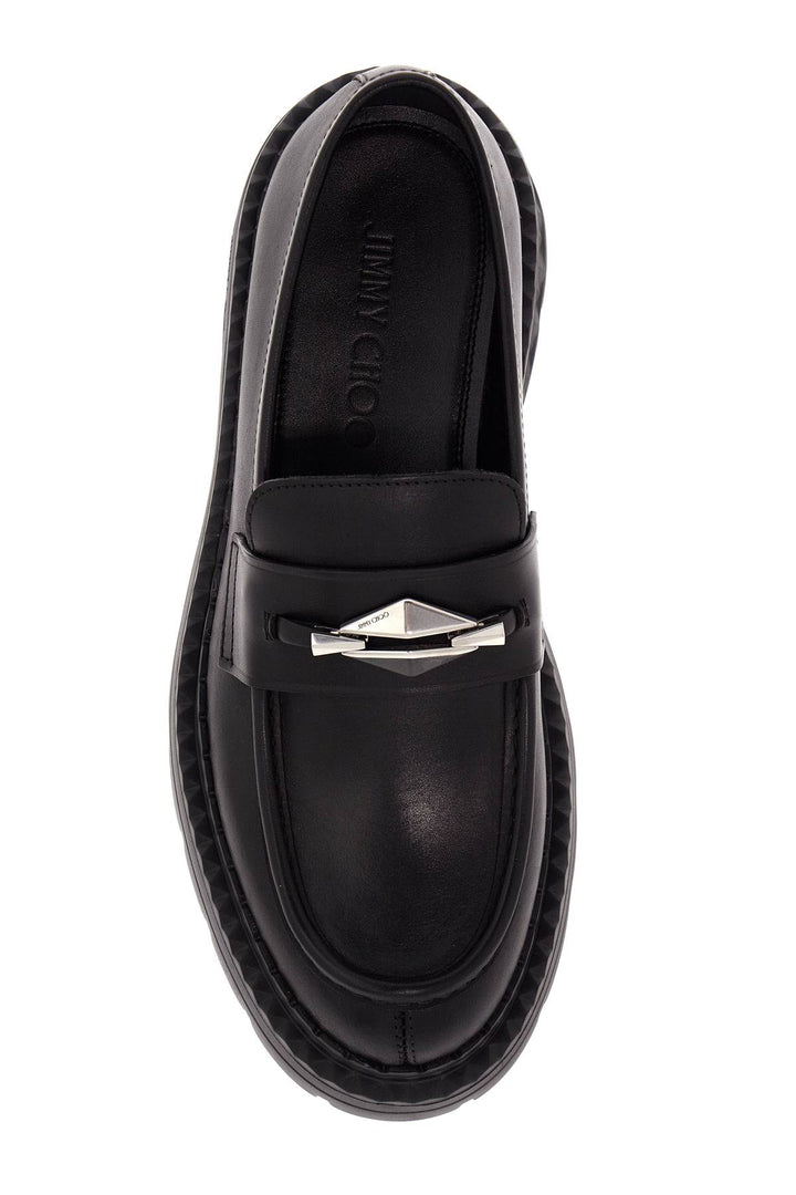 Jimmy Choo Leather Marlow Loafers   Black
