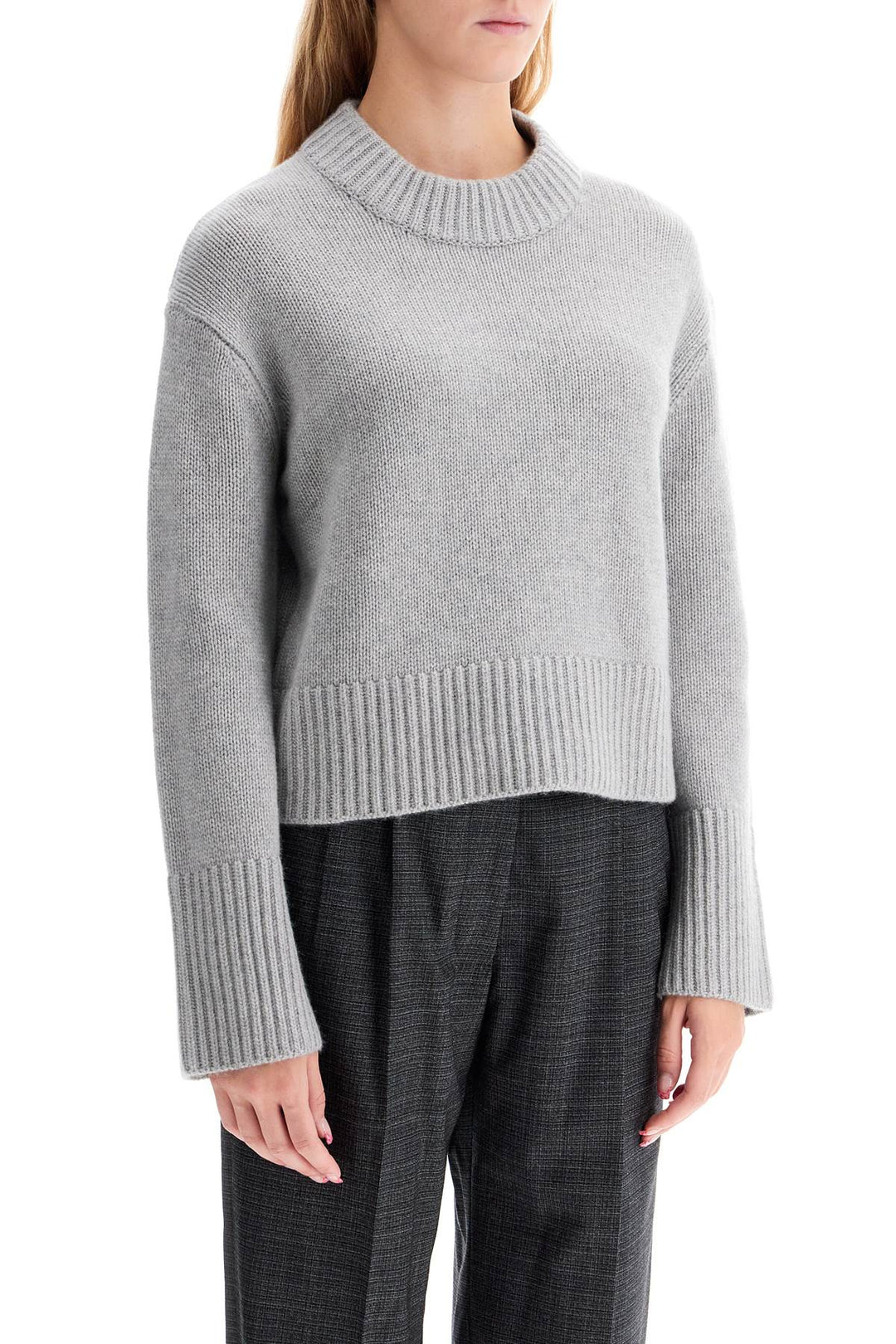 Lisa Yang Cashmere Sony Pullover Sweater   Grey