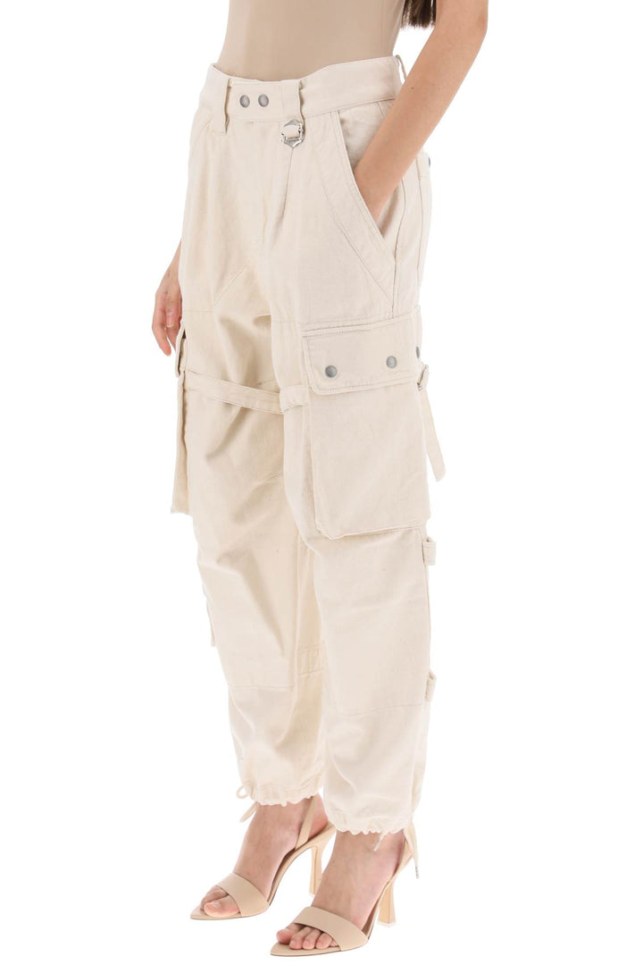 Isabel Marant 'Elore' Cargo Pants In Cotton   Beige