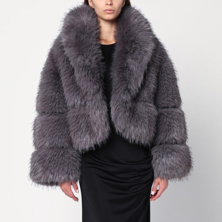 Sword 6644 Short faux fur jacket