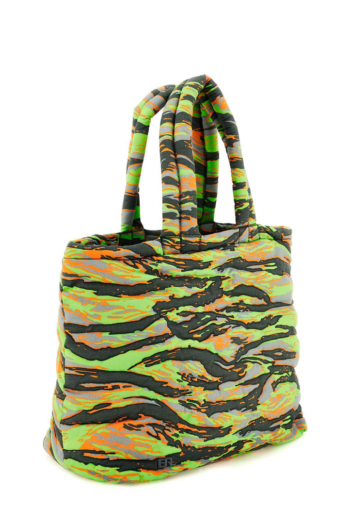 Erl Camouflage Puffer Bag   Grigio