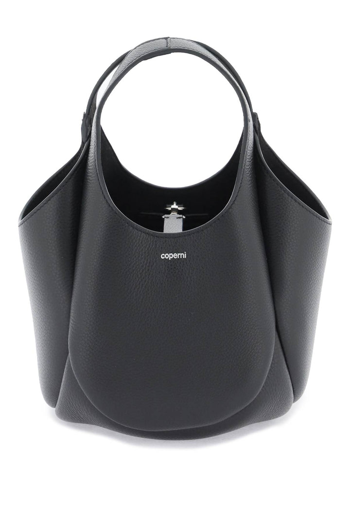 Coperni Leather Mini Bucket Bag   Black