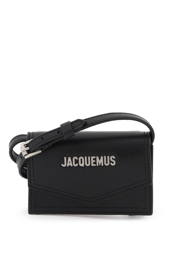 Jacquemus 'Le Porte Azur' Crossbody Cardholder   Black