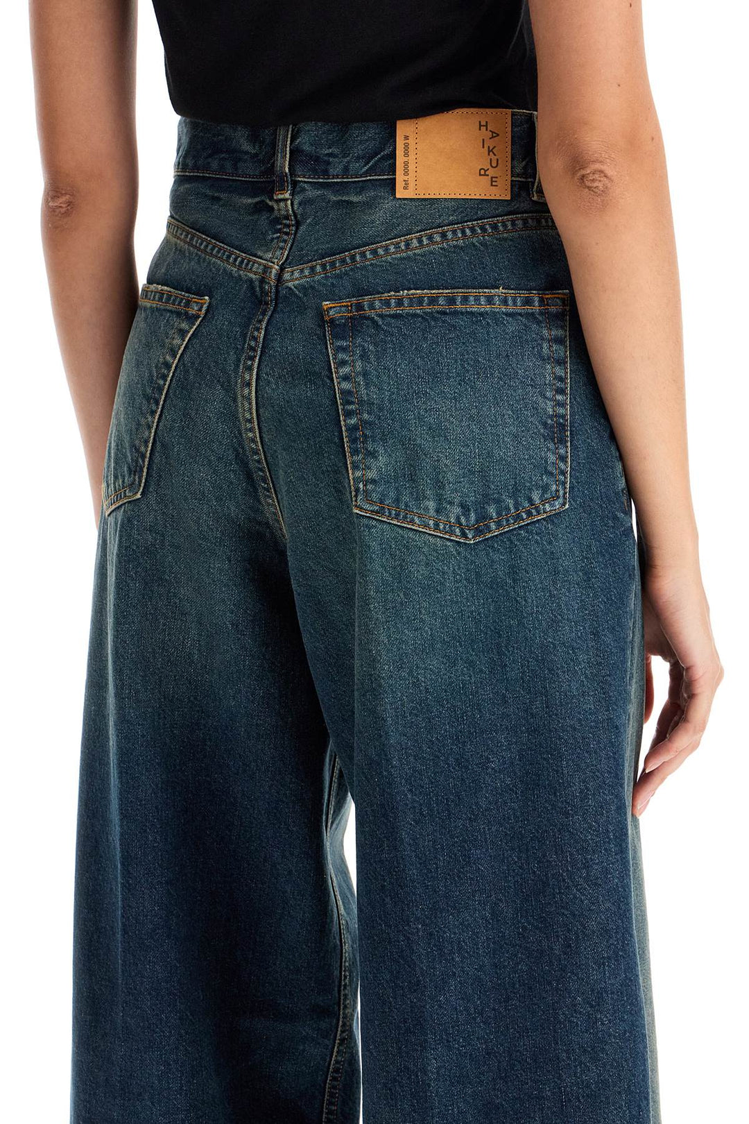 Haikure Wide Leg Bethany Jeans For A   Blue