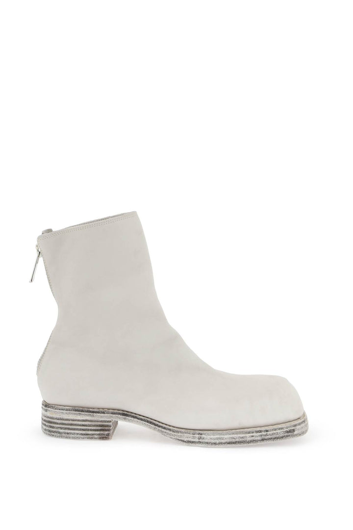 Guidi Leather Ankle Boots   Grigio