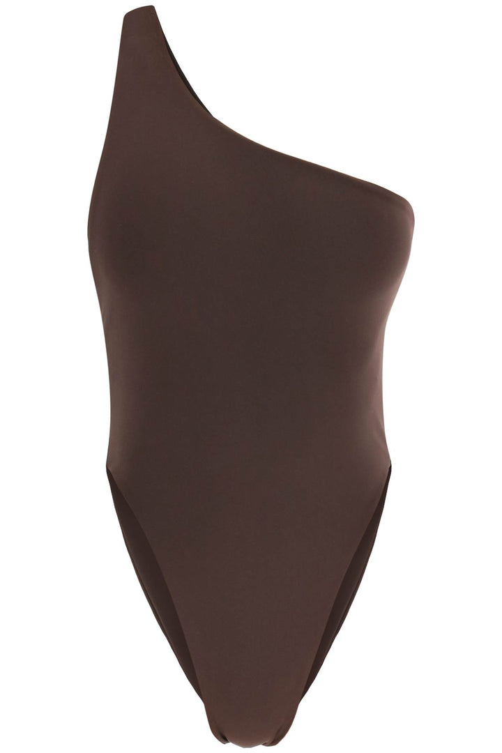 Louisa Ballou 'Plunge' One Piece Swimsuit   Brown