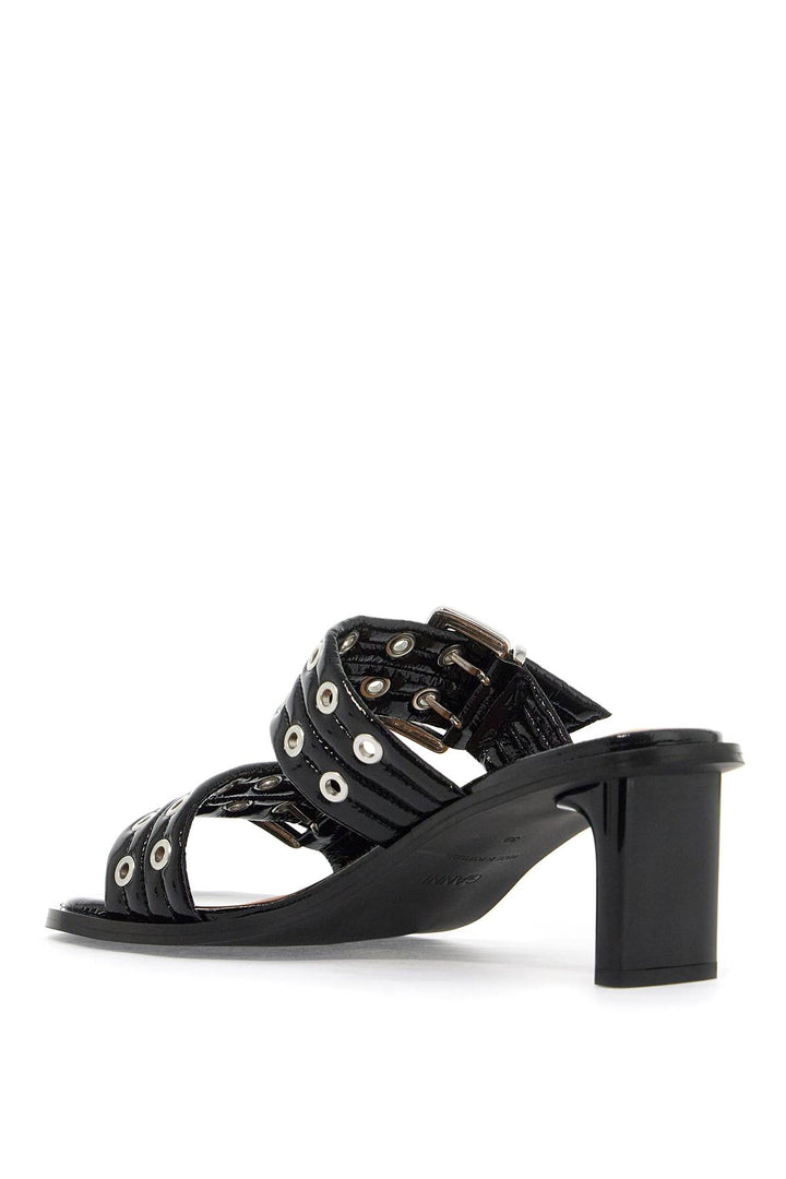 Ganni Replace With Double Quotewomen's Patent Buckle M   Black