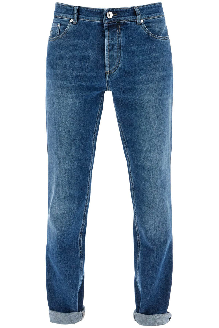 Brunello Cucinelli Traditional Fit Jeans   Blue