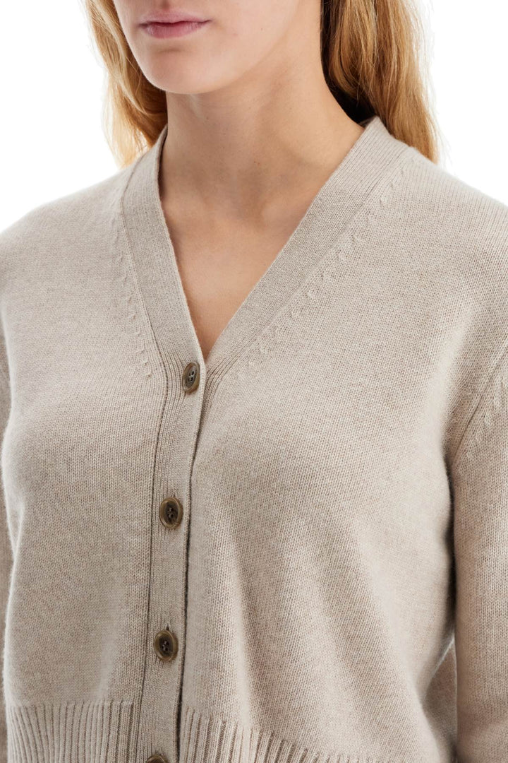 Lisa Yang Cropped Cashmere Cardigan '   Neutral