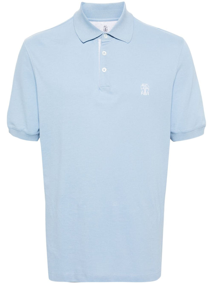Brunello Cucinelli T Shirts And Polos Clear Blue