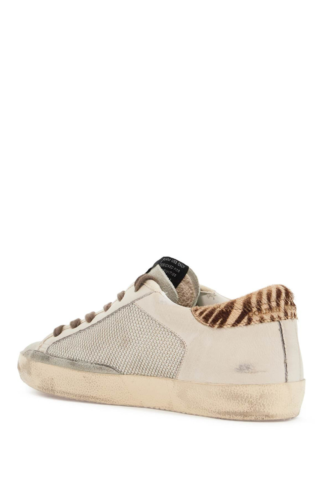 Golden Goose Super Star Canvas And Leather Sneakers   Neutral