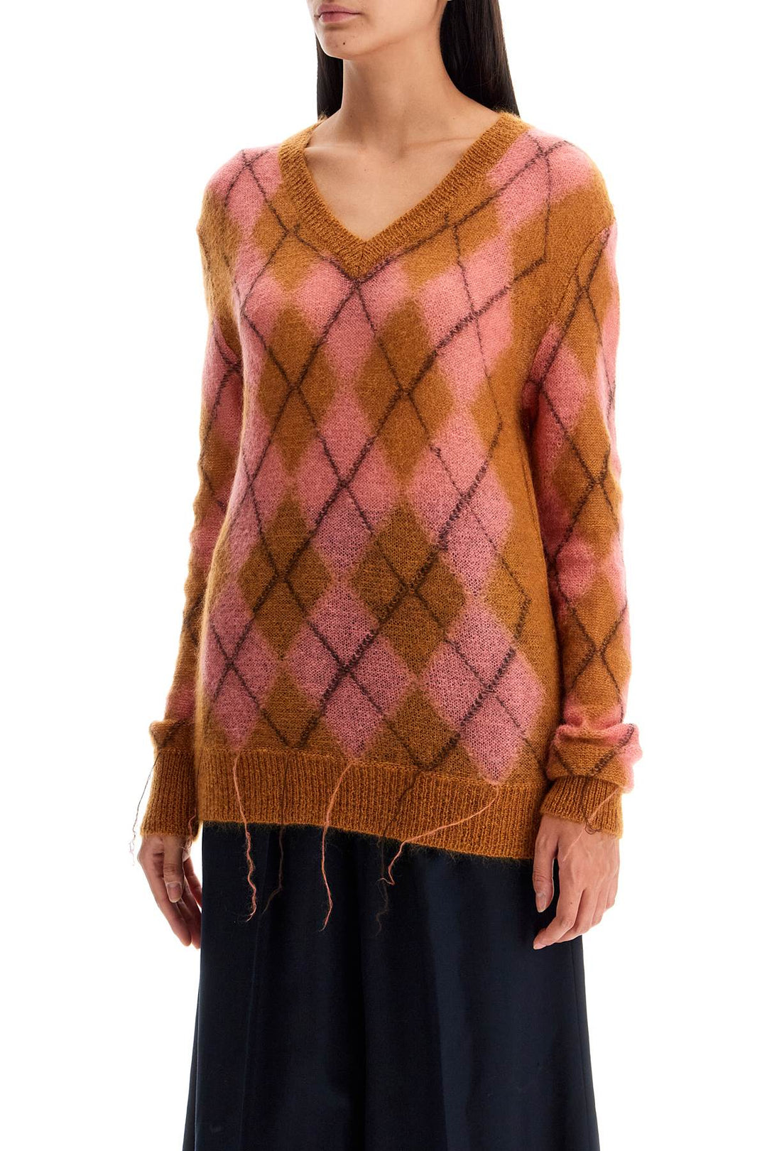 Marni Distressed Mohair Pullover   Pink