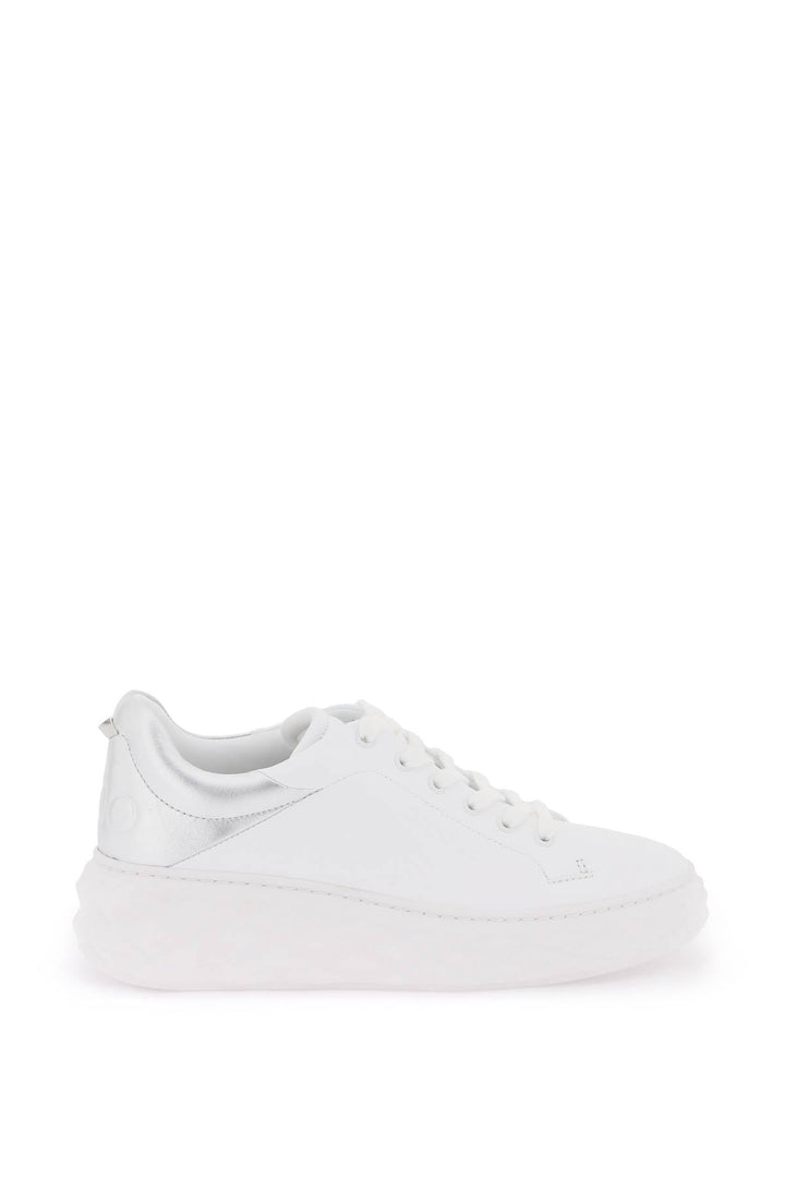 Jimmy Choo Diamond Maxi/F Ii Sneakers   Bianco