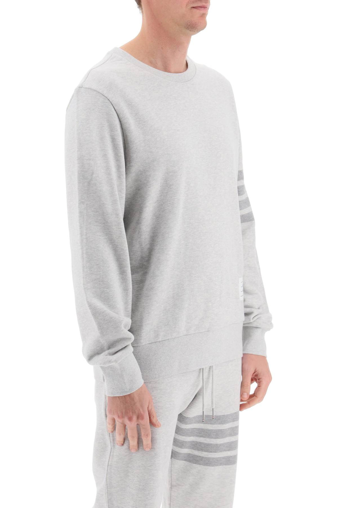 Thom Browne Cotton 4 Bar Sweatshirt   Grigio