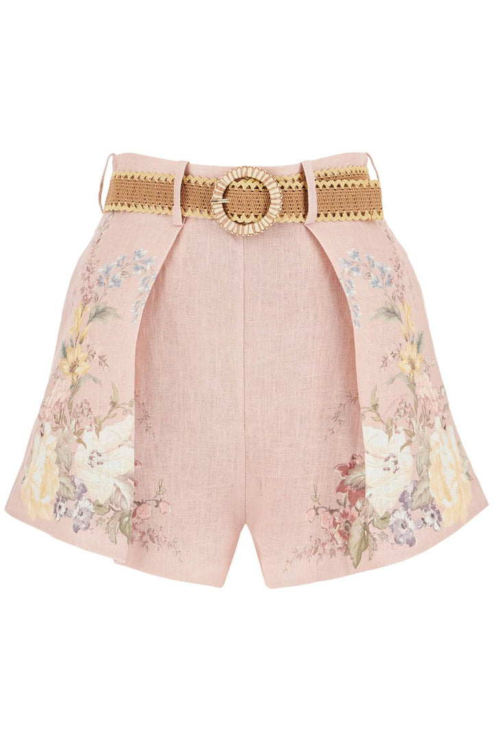 Zimmermann floral linen waverly shorts