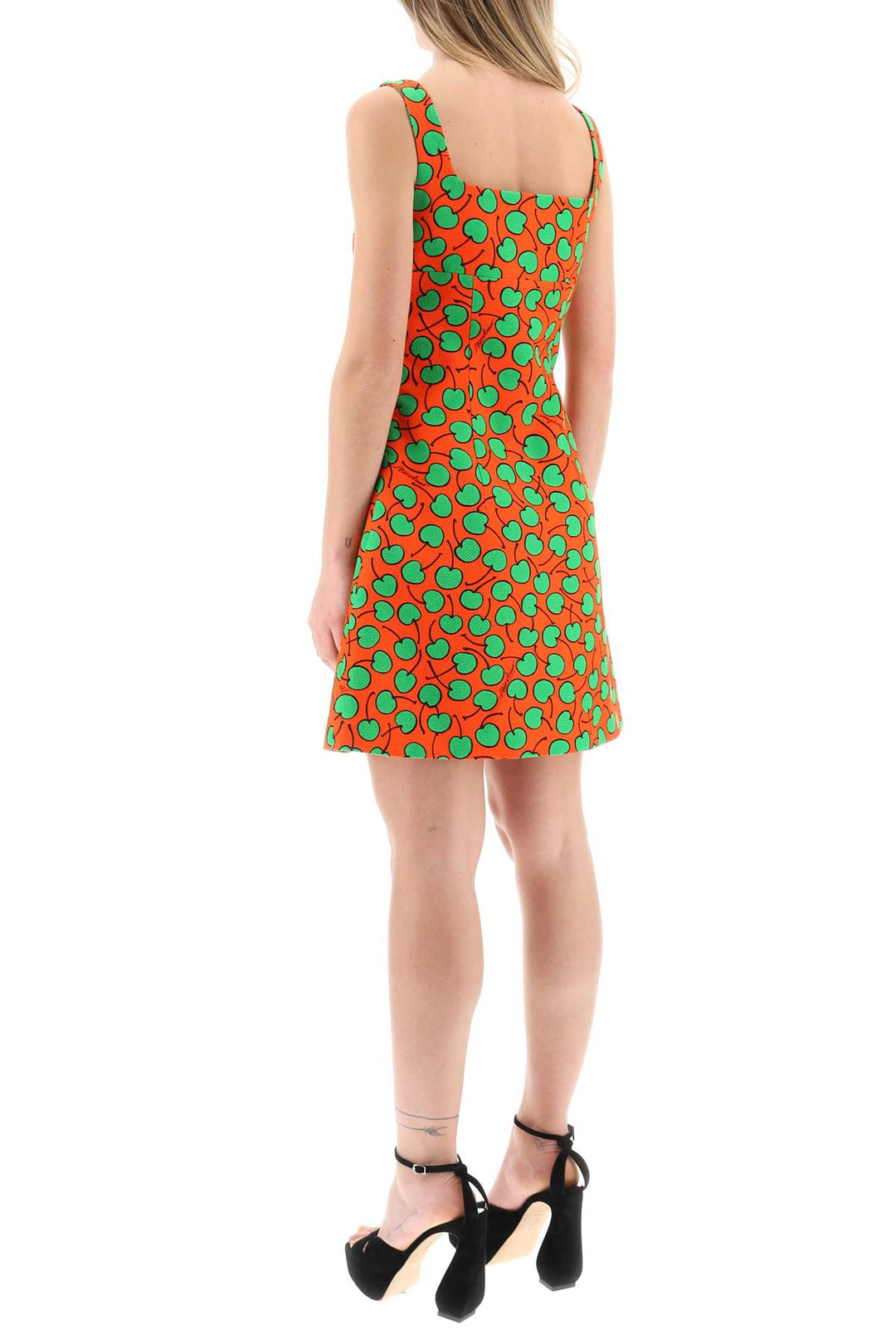 Moschino Cherry Print Short Dress   Arancio