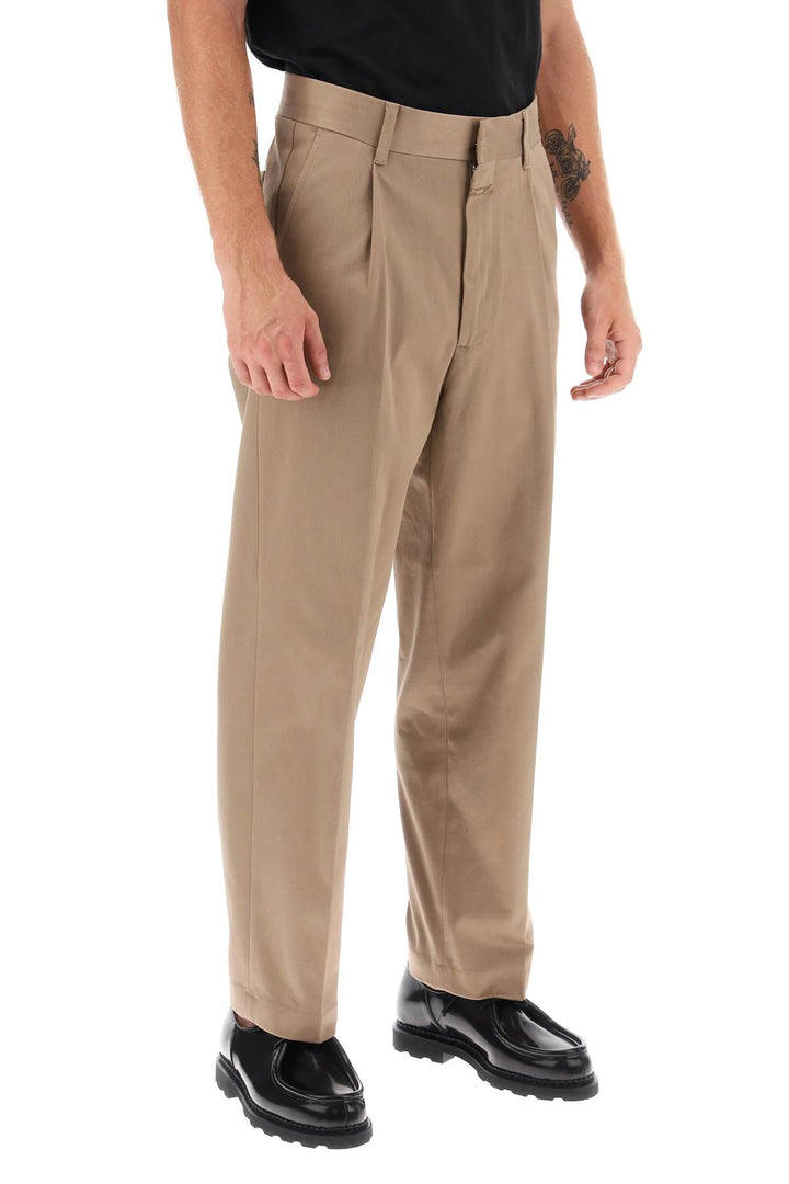 Closed 'Blomberg' Loose Pants With Tapered Leg   Marrone