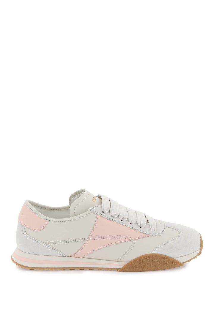 Bally Leather Sonney Sneakers   Grigio