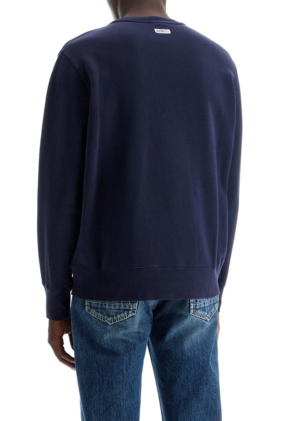 Autry Relaxed Fit Crewneck Sweat   Blue