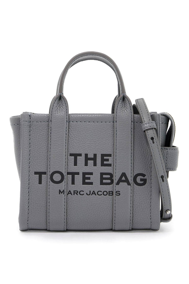 Marc Jacobs The Leather Mini Tote Bag   Grey