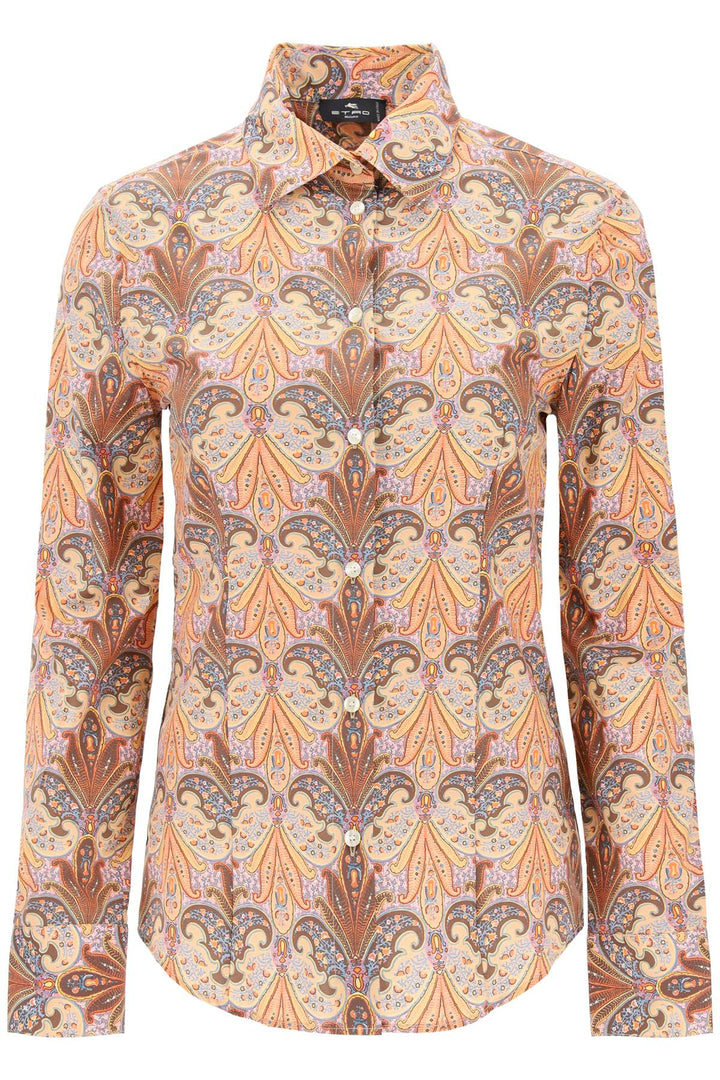 Etro Slim Fit Shirt With Paisley Pattern   Multicolor