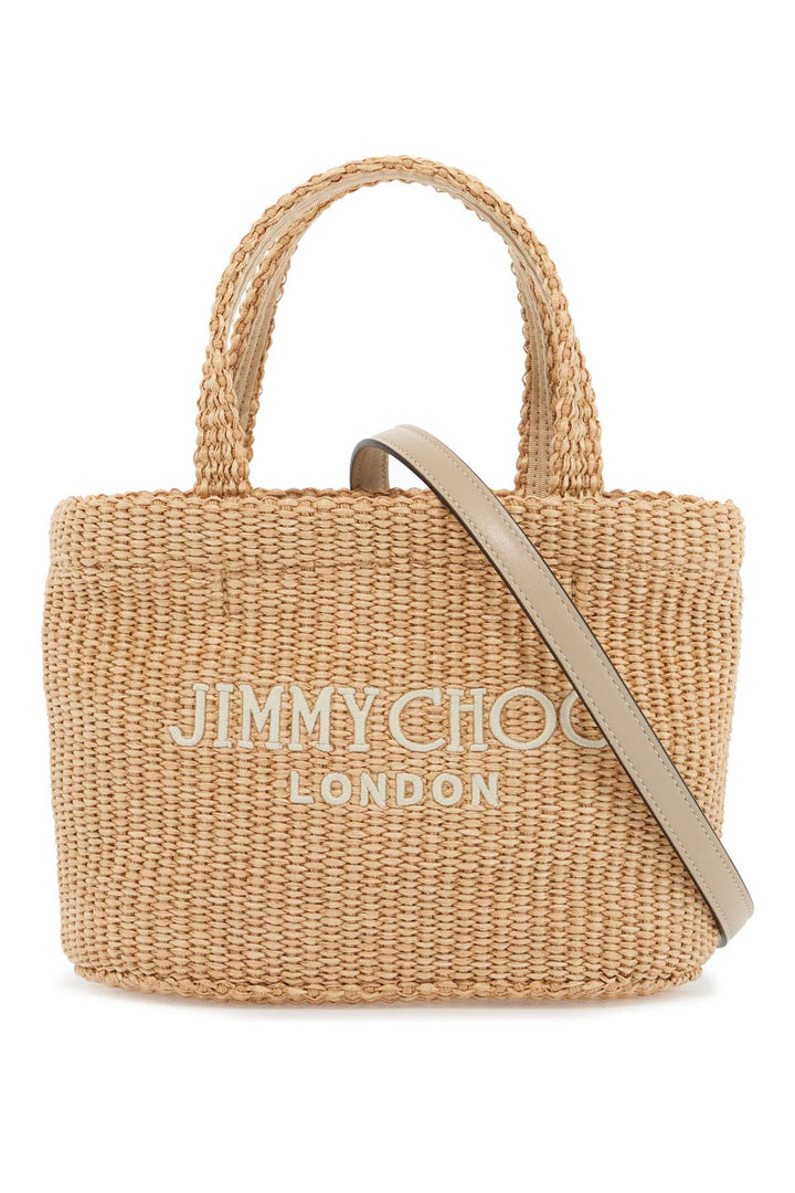 Jimmy Choo Tote Beach E/W Mini Bag   Neutral