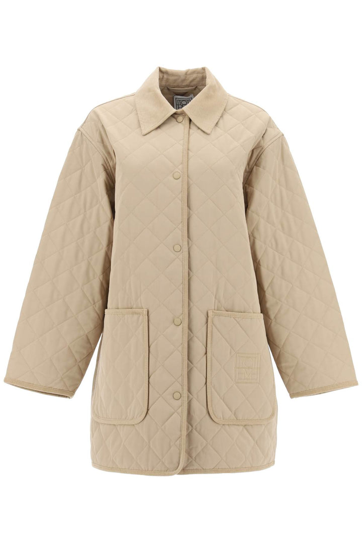 Toteme Quilted Barn Jacket   Beige