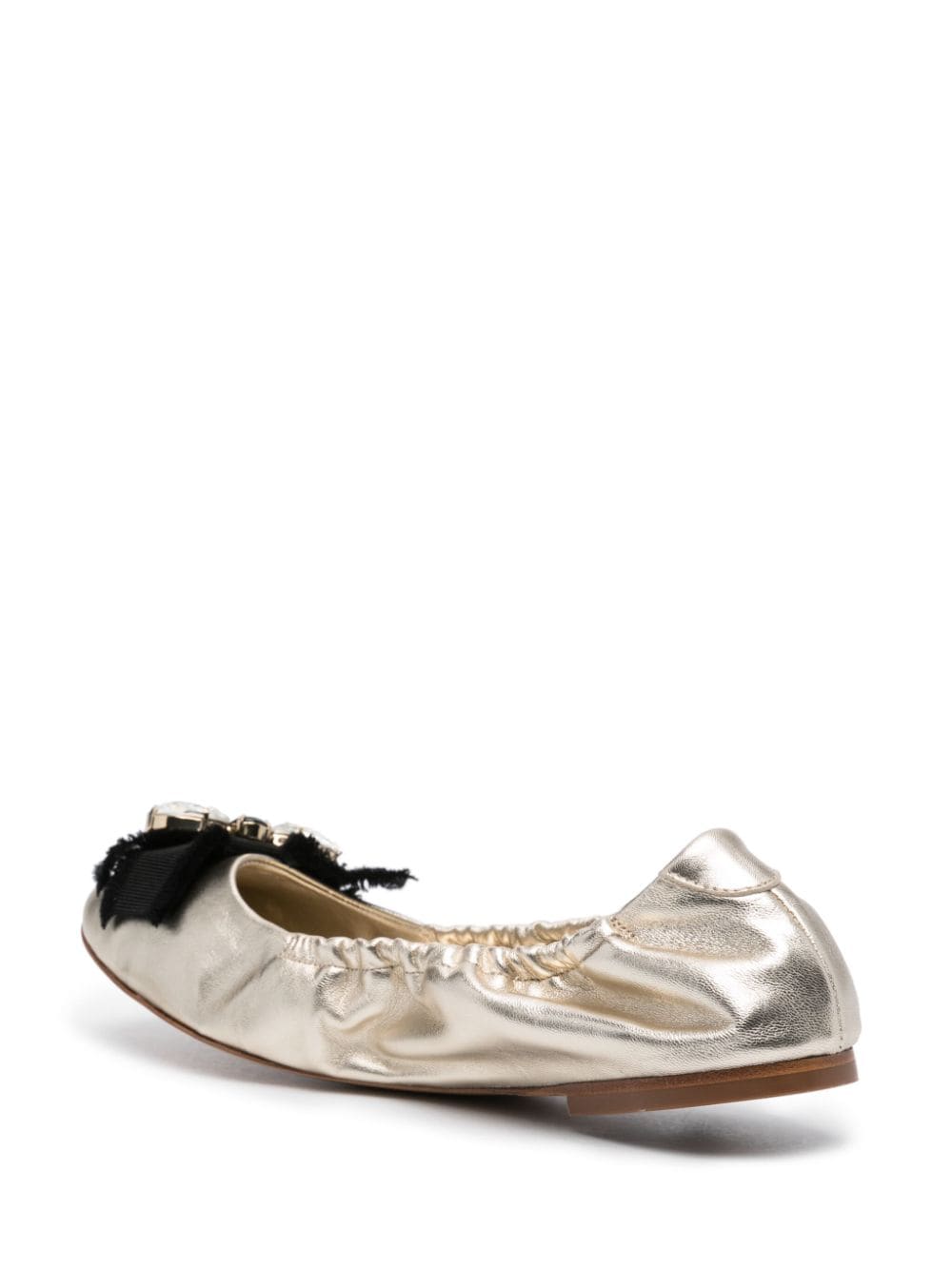 Casadei Flat Shoes Golden