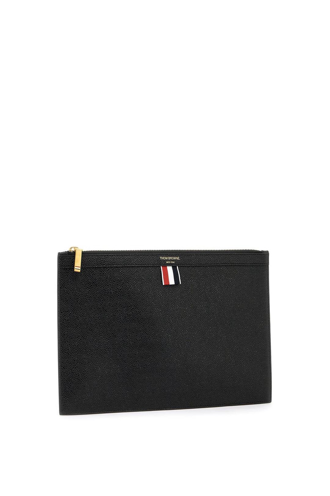 Thom Browne Leather Small Document Holder   Black