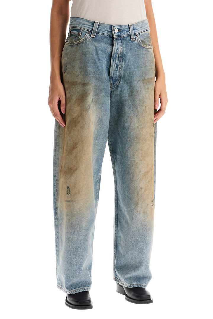 Acne Studios Baggy Jeans With A Distressed   Blue