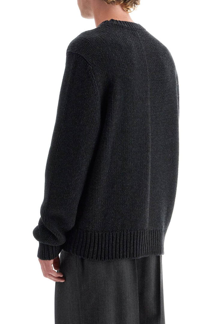 Burberry Cashmere Sweater With Ekd Design   Grey